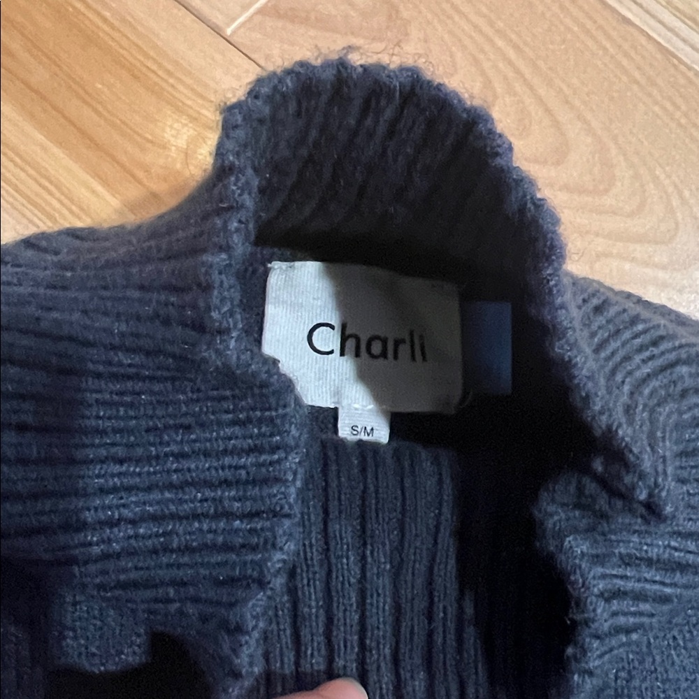 Charli Mock Neck Batwing Knit Sweater |
Dark Steel Gray - Picture 4 of 6